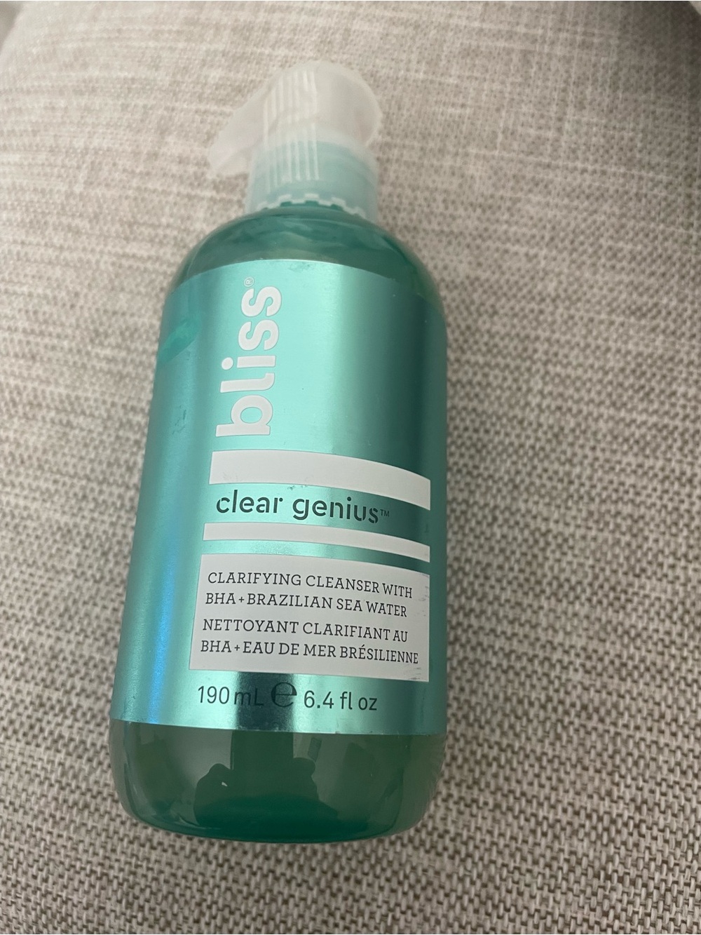 Bliss Clear Genius Clarifying Cleanser - Teal Green Bottle